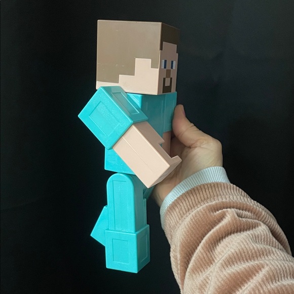 Mattel Minecraft OFFICIAL large-scale (8.5-inch) Steve missing helmet - Picture 2 of 10